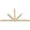 Ekena Millwork Kennewick Rough Sawn Timber Gable Bracket, Douglas Fir, 84"W x 53"H x 2"D x 4"F, 15/12 Pitch GBW084X53X0204KEN00RDF - alternate 3